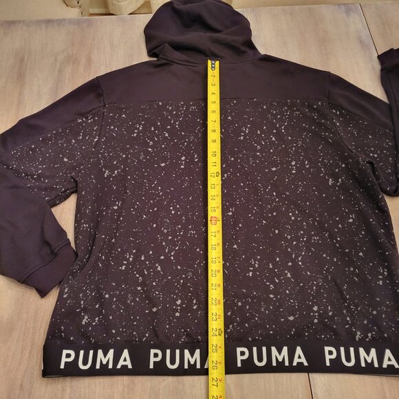 PUMA Men’s XXL Black Training Hoodie Pullover Long Sleeve Athletic Sweatshirt - Picture 7 of 9